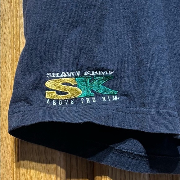 Vintage 90's Reebok Above The Rim Shawn Kemp Men's Black Basketball Shorts XL - Picture 2 of 7